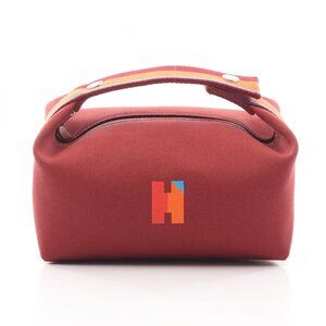Hermes Handbag Brid a Black PM H Pavillon Rouge Ash Canvas Brid